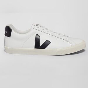 Women’s VEJA Esplar White Black Leather Sneakers Minimal Low Top Women’s 7